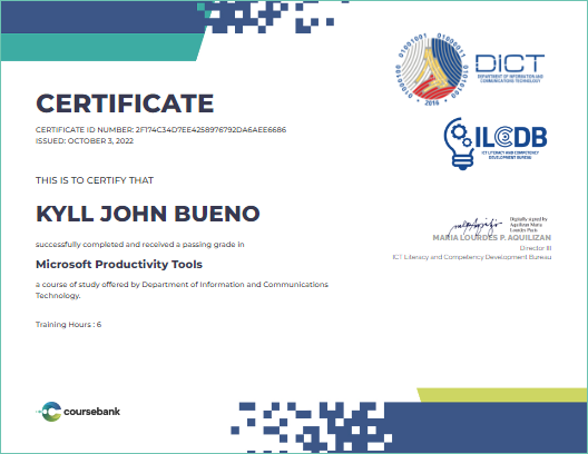 Certificate 1